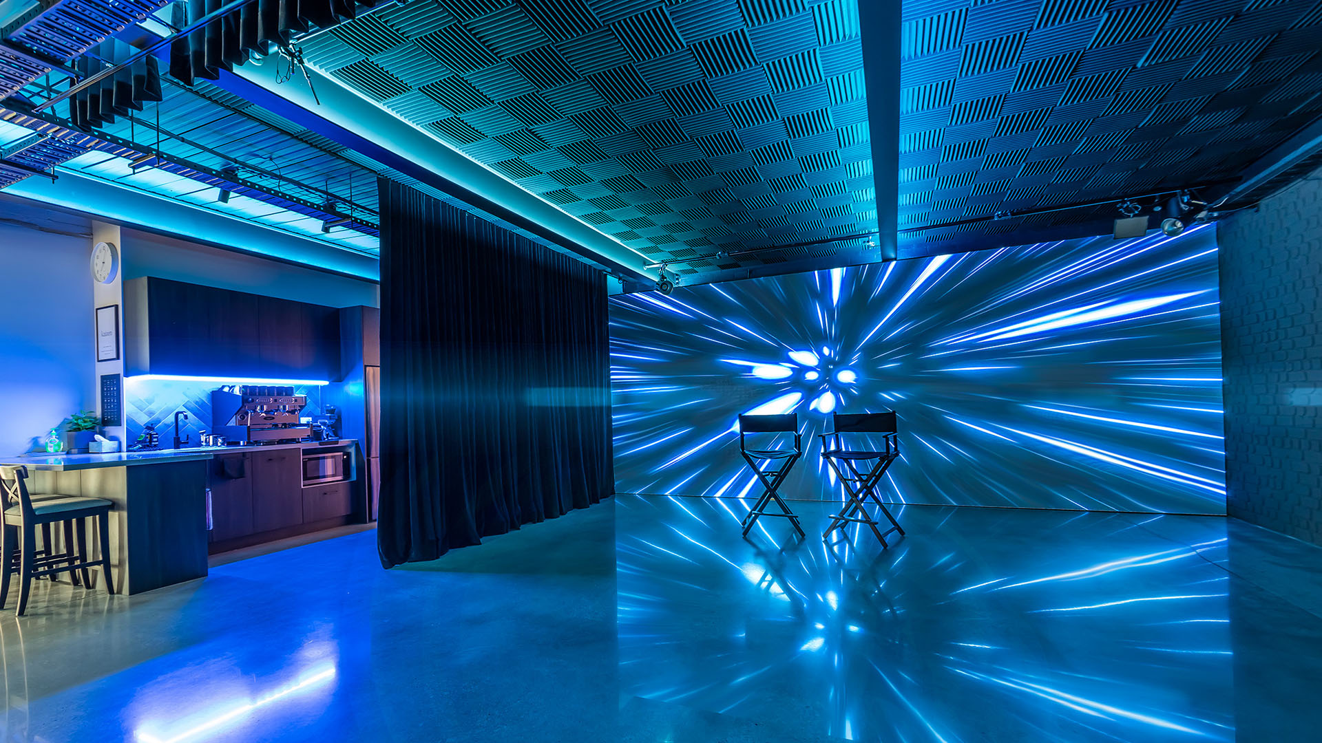 LED Wall Virtual Production Studio Space